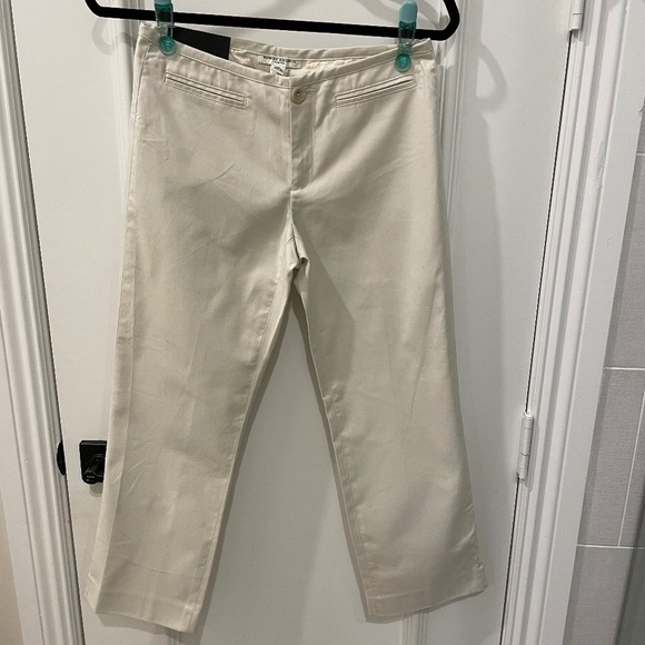 NWT Banana Republic Martin Fit Ladies Stretch Capris; Ivory; Size 2 - Picture 1 of 8